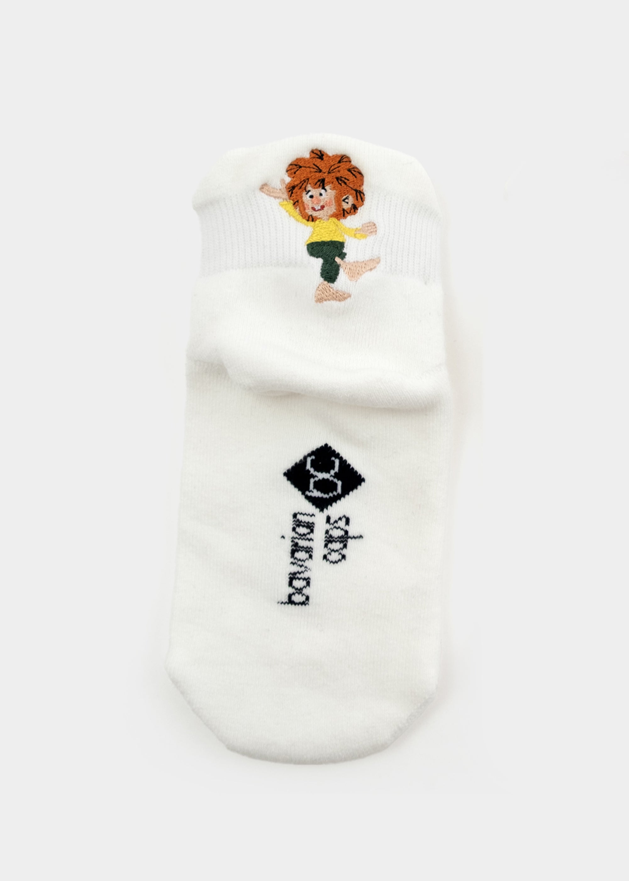 Sportsocken "Pumuckl winkt" - weiß (kurz)