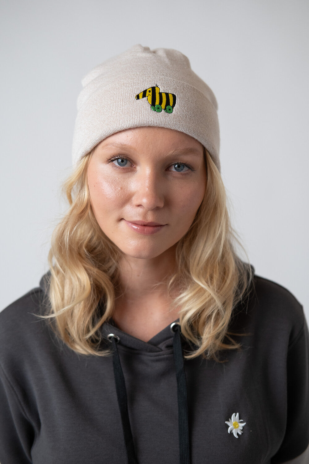 Stick-Haum "Janosch: Tigerente" - beige