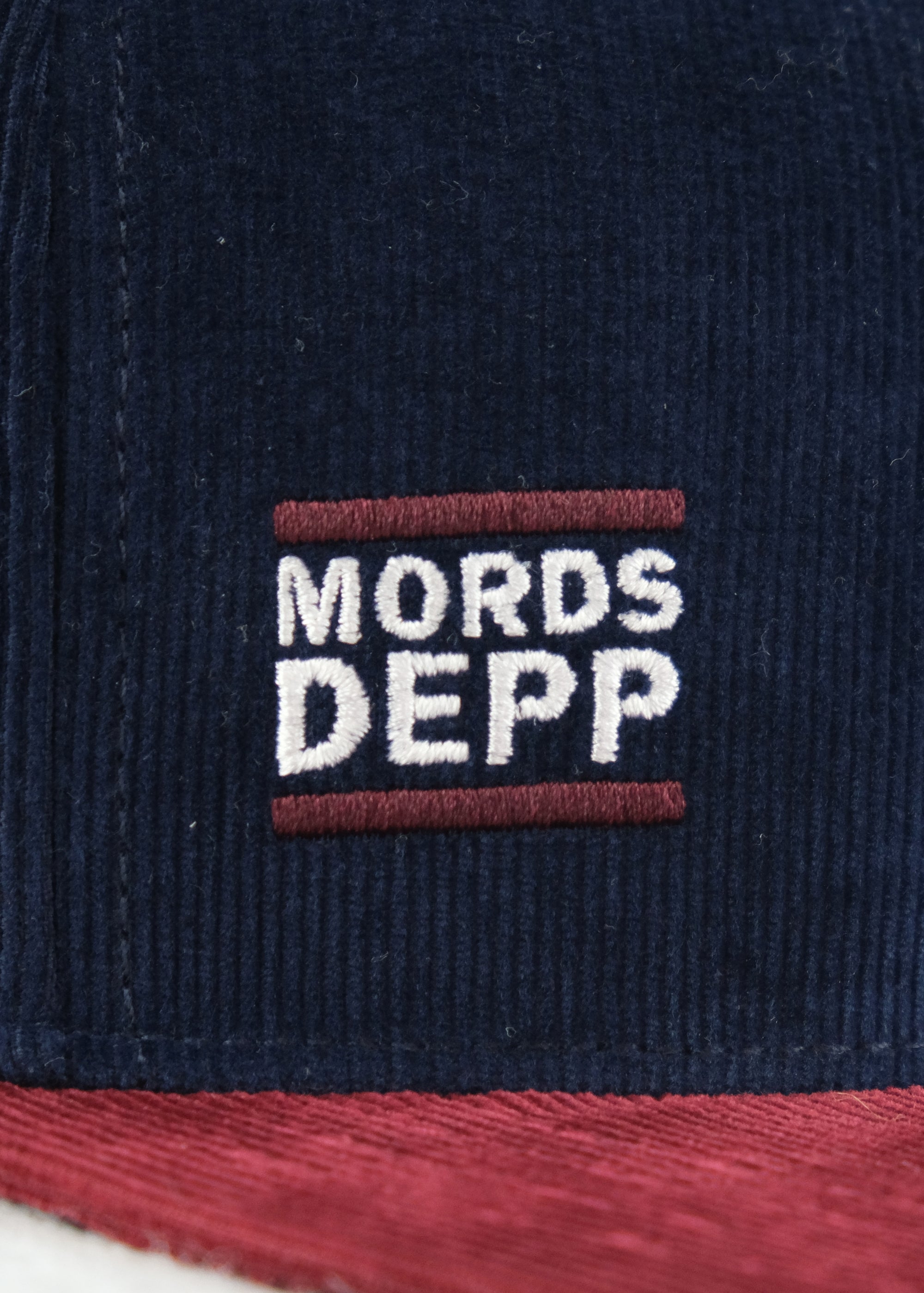 Cap "dicht&ergreifend: Kord" - dunkelblau (Snapback)