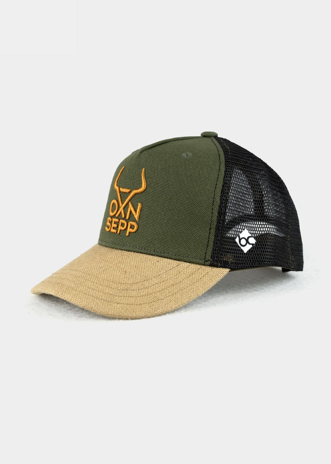 Cap "BBou": Kanvas - khaki (Curved)
