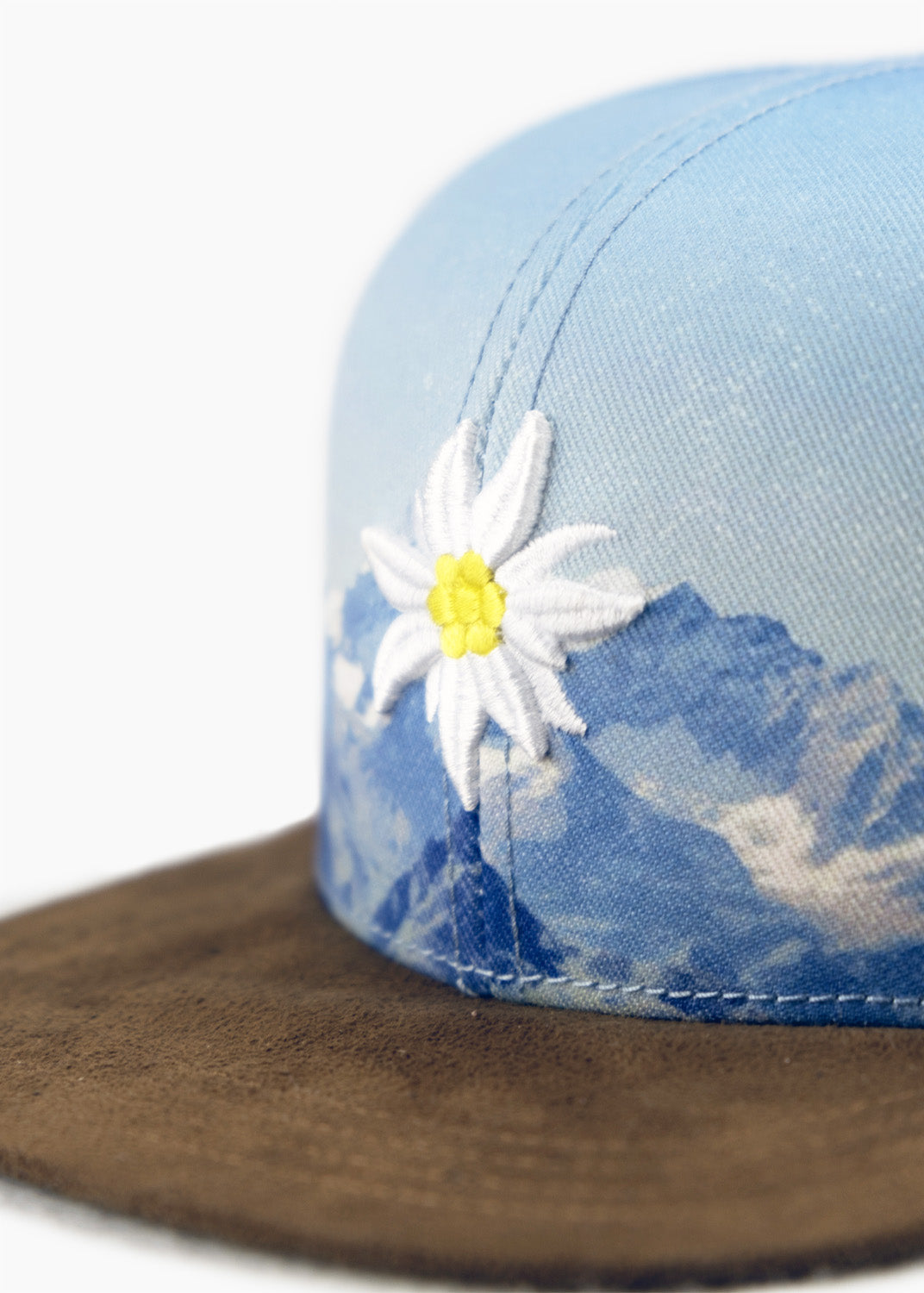 Cap "Edelweiß Bergliebe" - hellblau (Snapback)