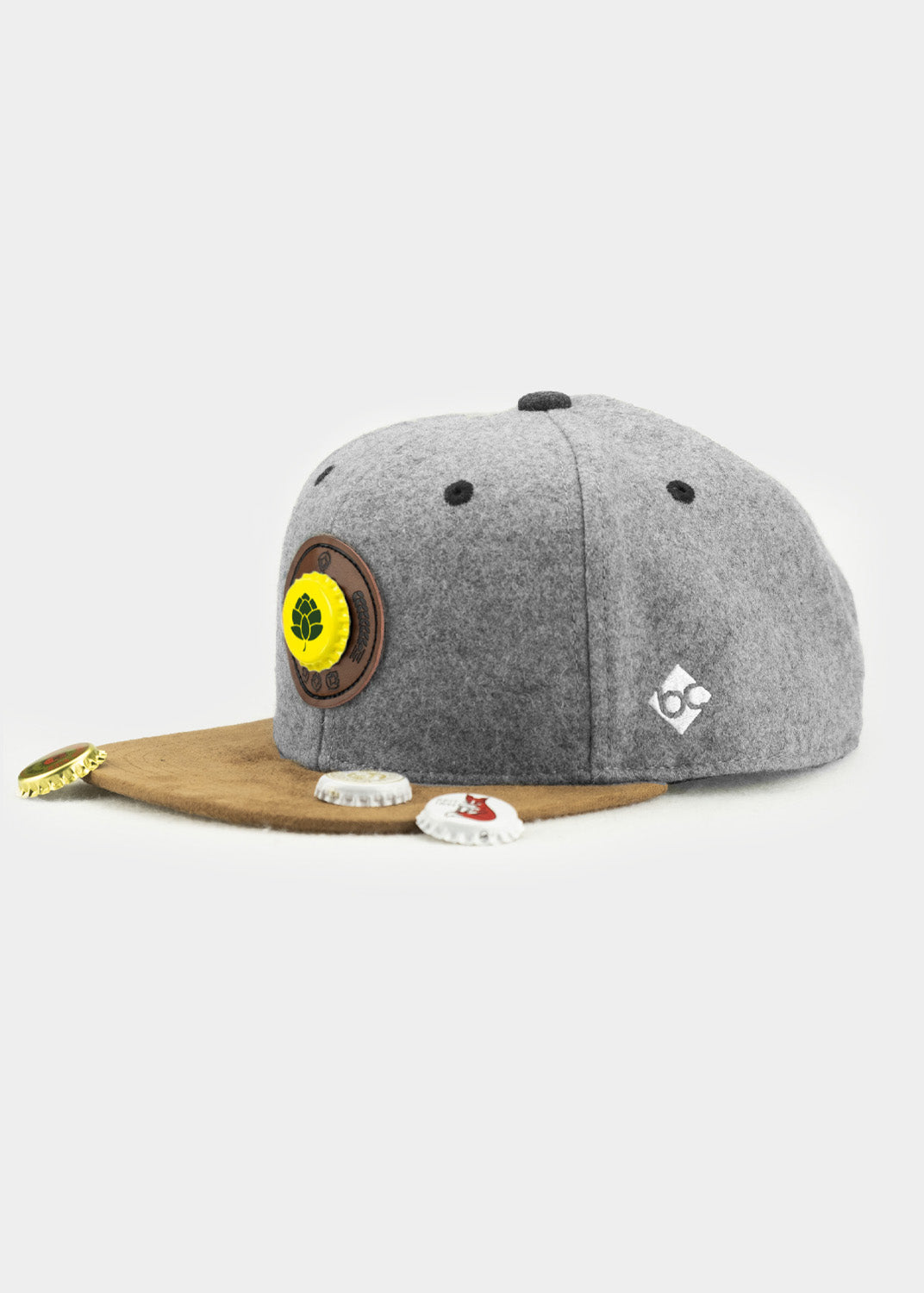 Cap "Bierkrönung" - dunkelgrau (Snapback)