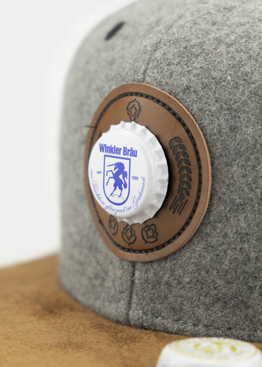 Cap "Bierkrönung" - dunkelgrau (Snapback)