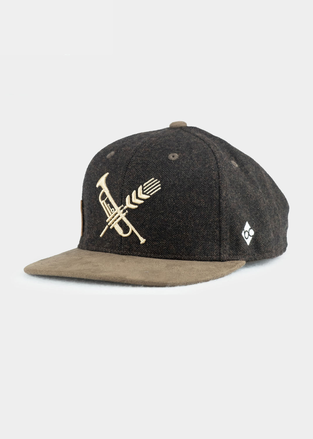 Cap "Brasswiesn" - schwarzbraun (Snapback)