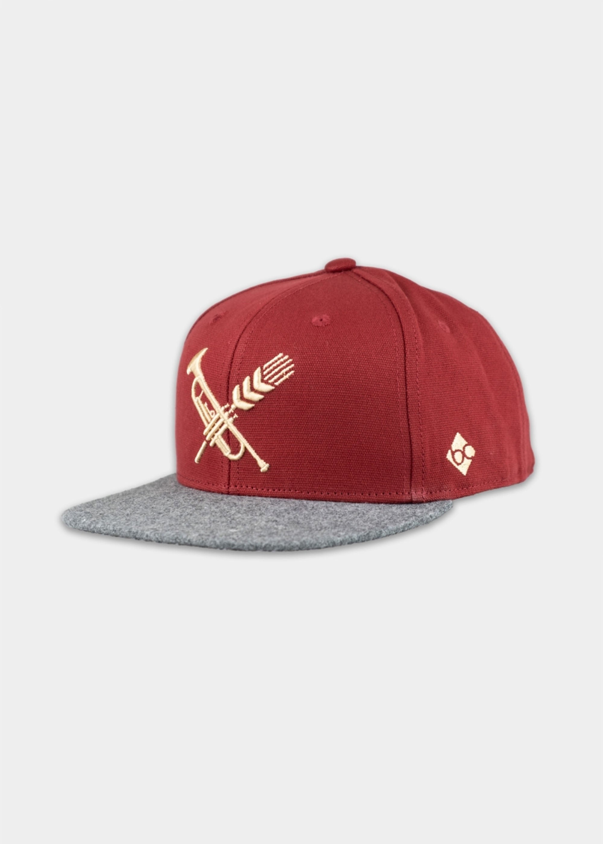 Cap "Brass Wiesn" - retro rot (Snapback)