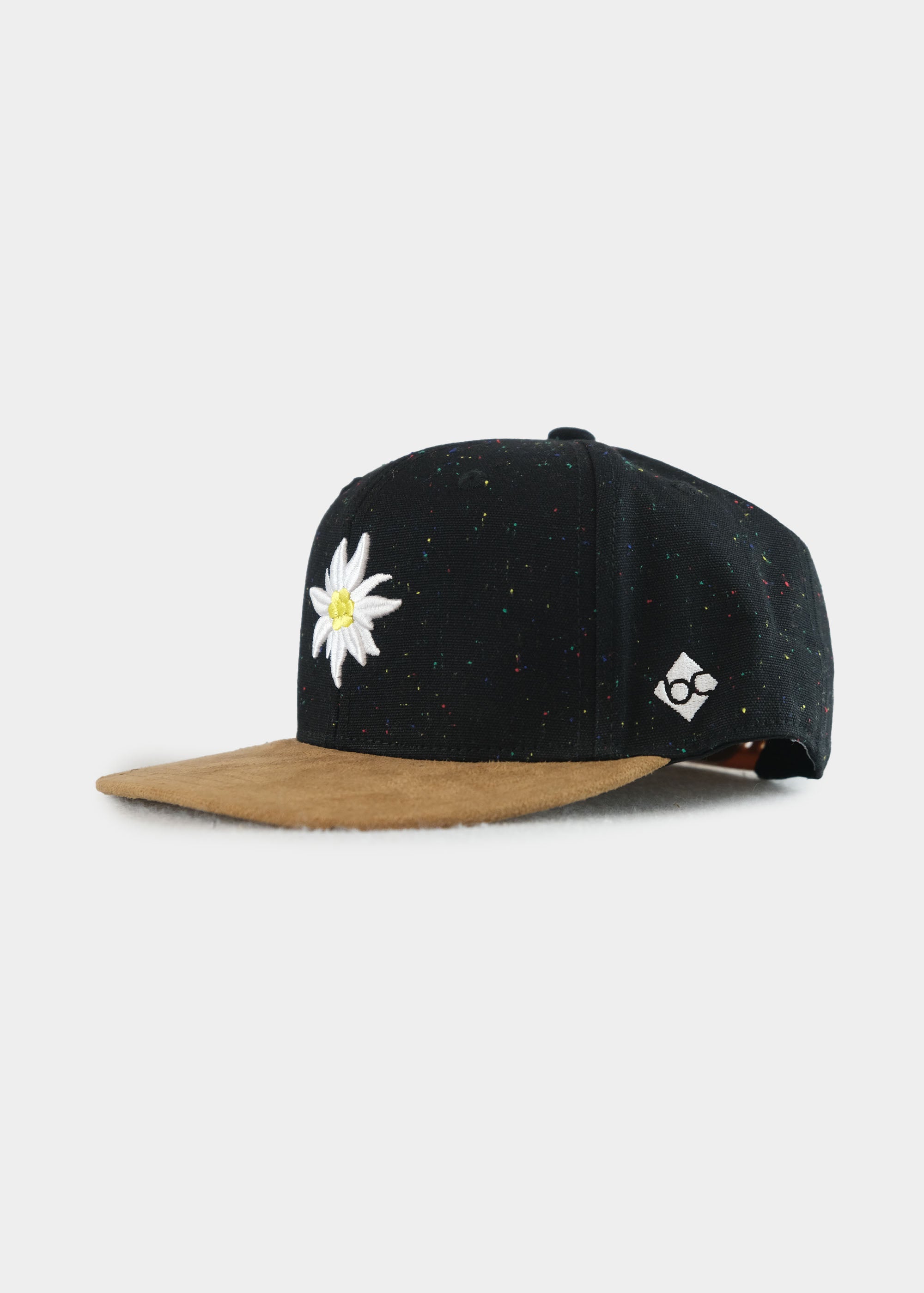 Cap "Edelweiß Konfetti" - schwarz (Snapback)