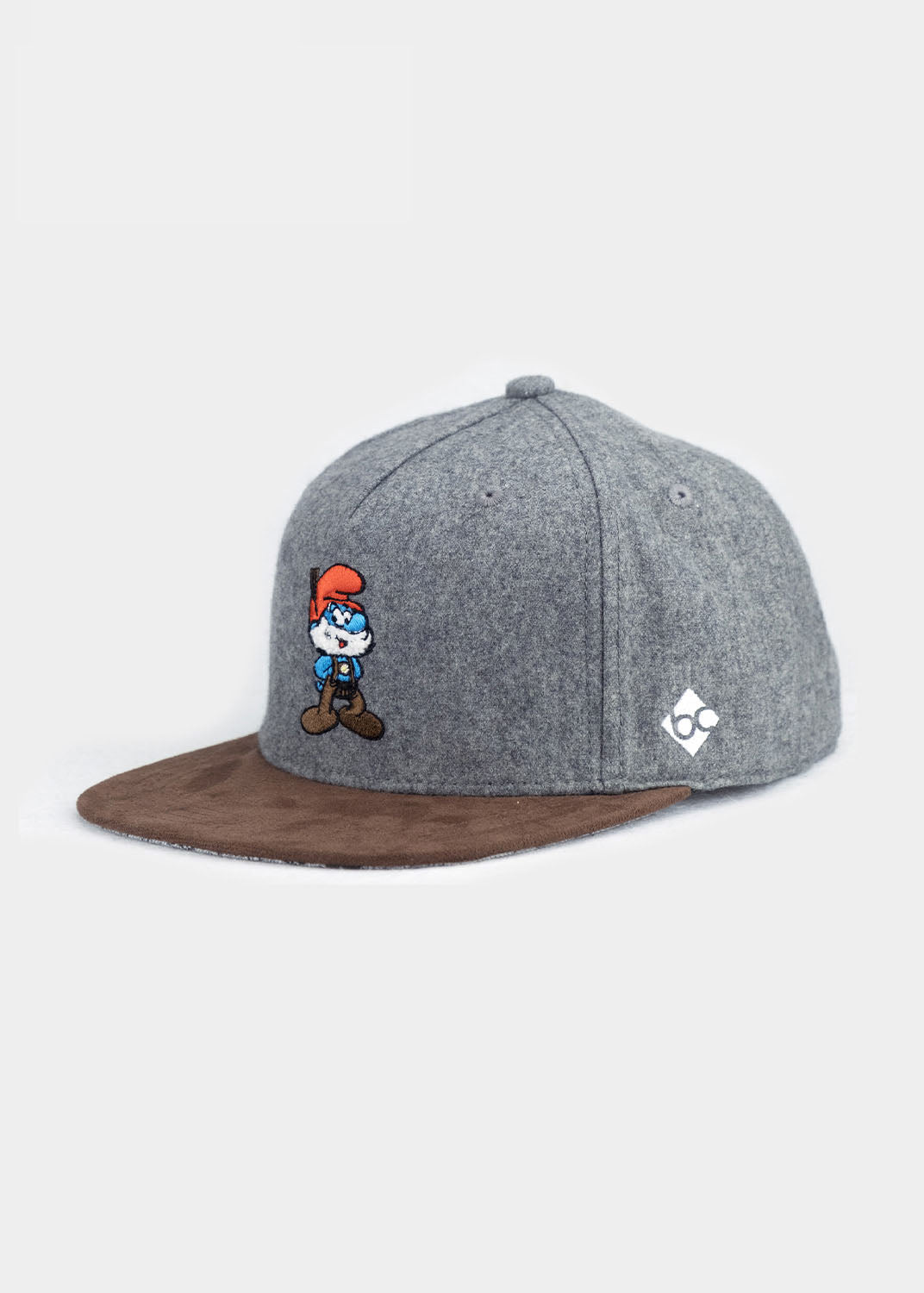 Cap "Papa Schlumpf" - dunkelgrau (Snapback)