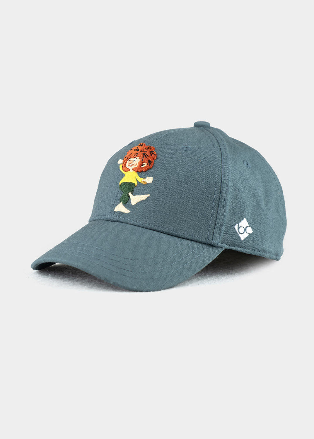 Cap "Pumuckl tanzt" - graublau (Curved)