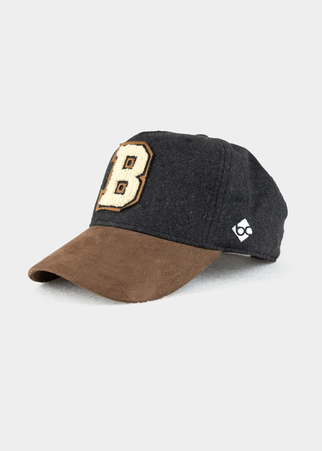 Cap "B" - dunkelgrau (Curved)