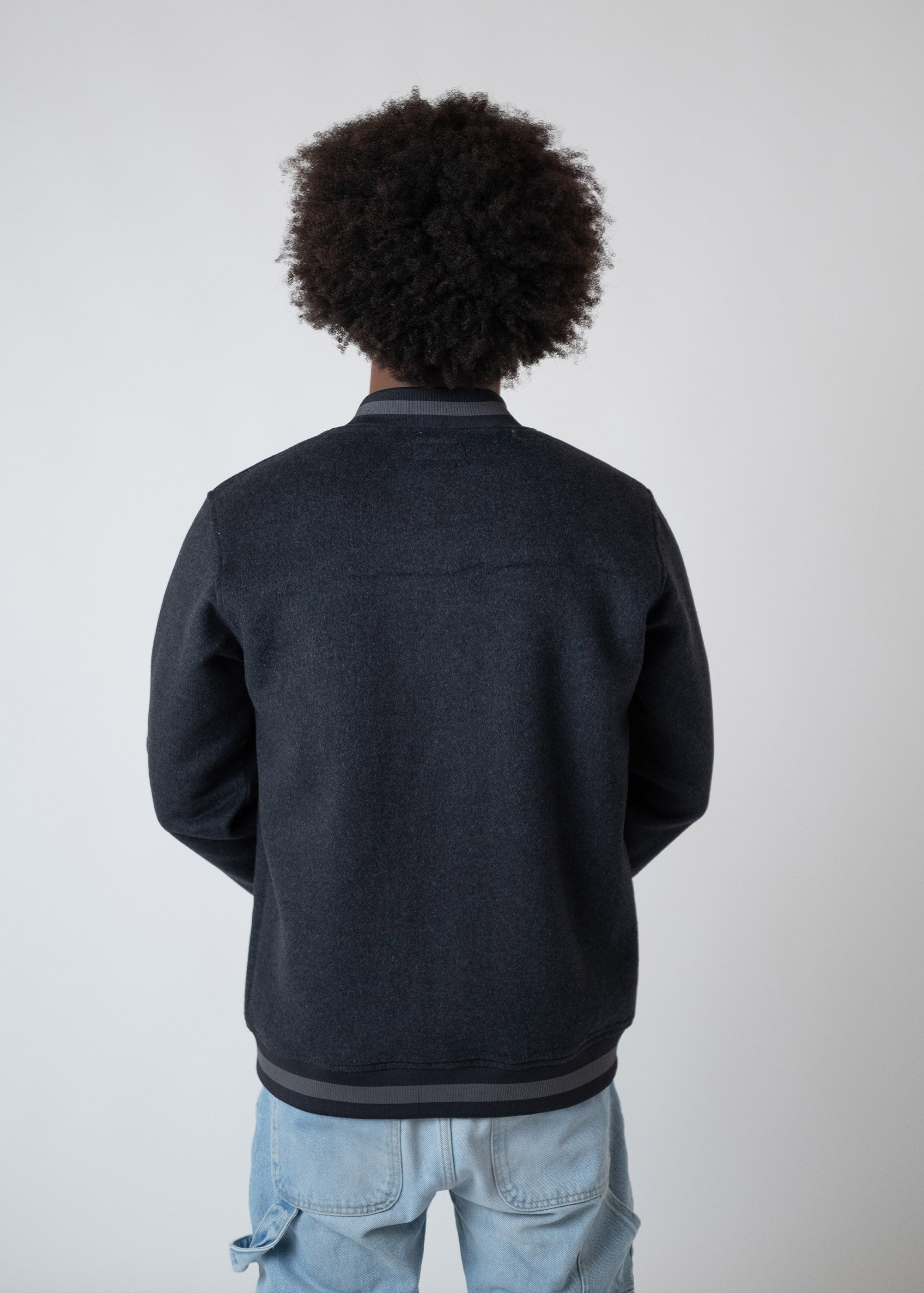 Collegejacke "BC" - dunkelgrau