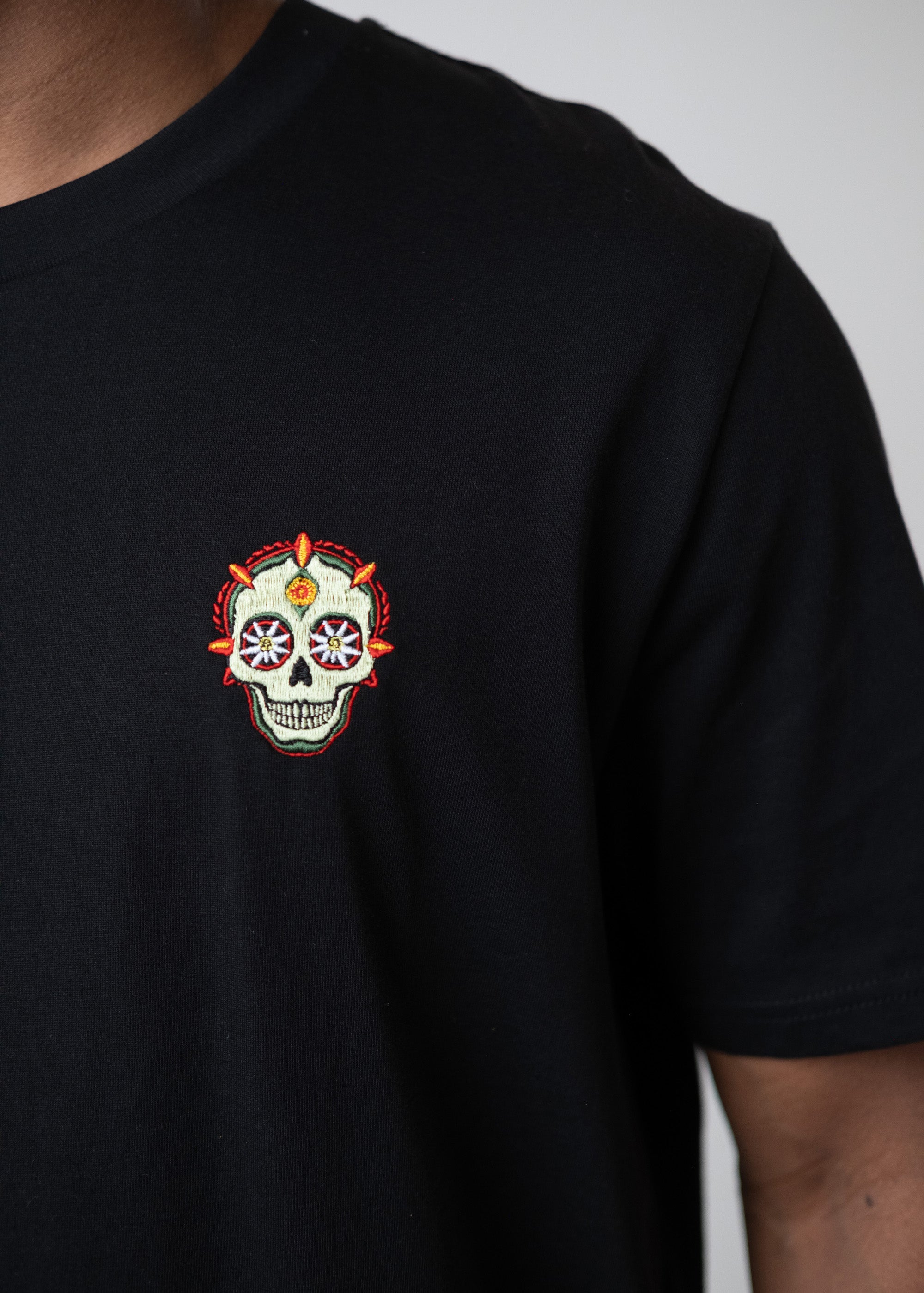 T-Shirt "Dia de muertos" - schwarz