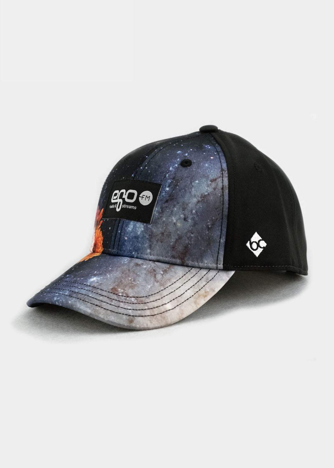 Cap "egoFM" - Galaxyprint (Curved)