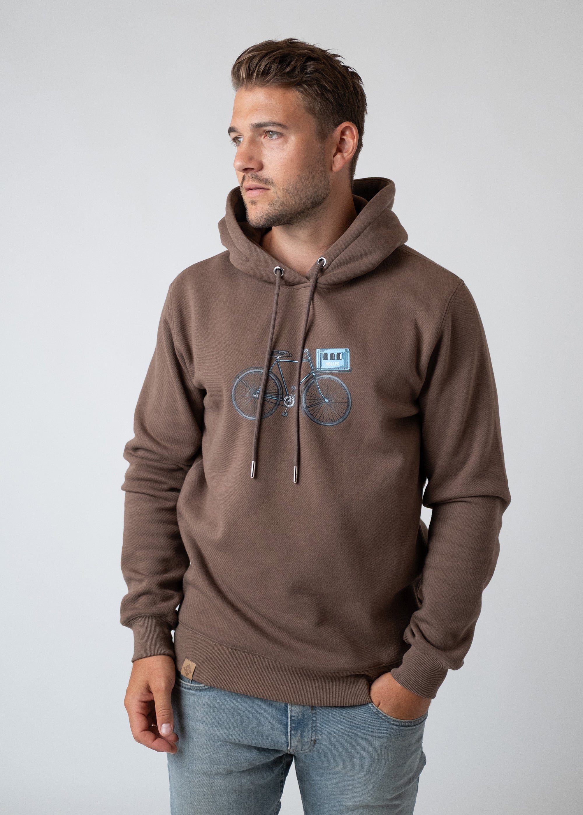 Hoodie "Expresslieferdienst" - dunkelbraun