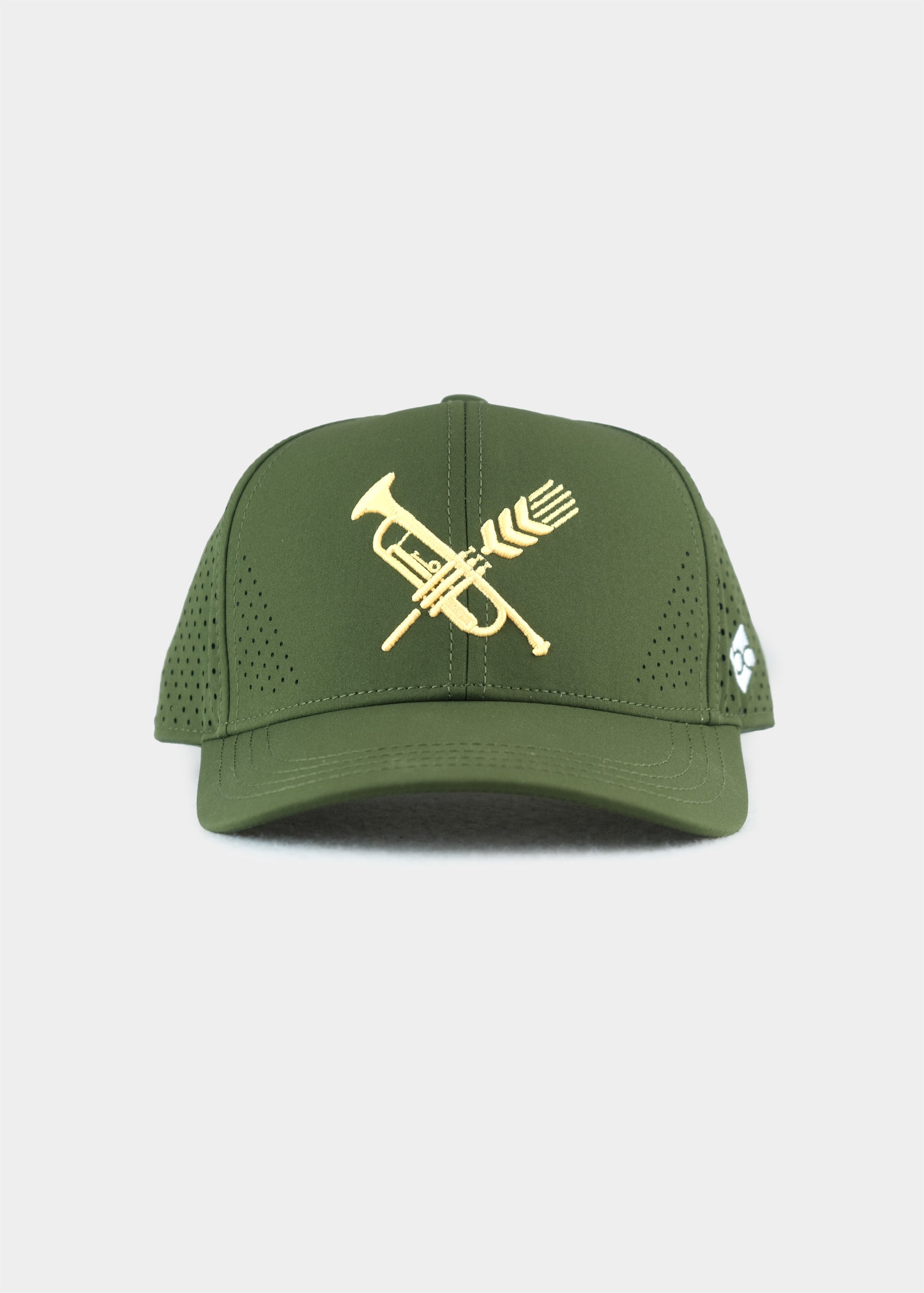 Cap "Brasswiesn" - olive (Halfcurved)