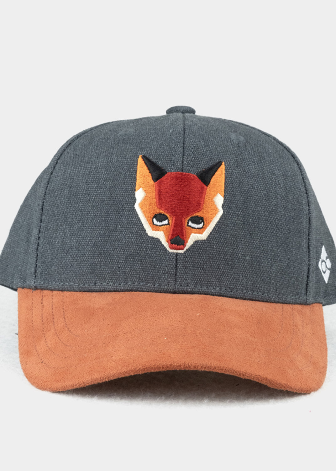 Cap "Waldfuchs" - dunkelgrau (Kindercap Curved)