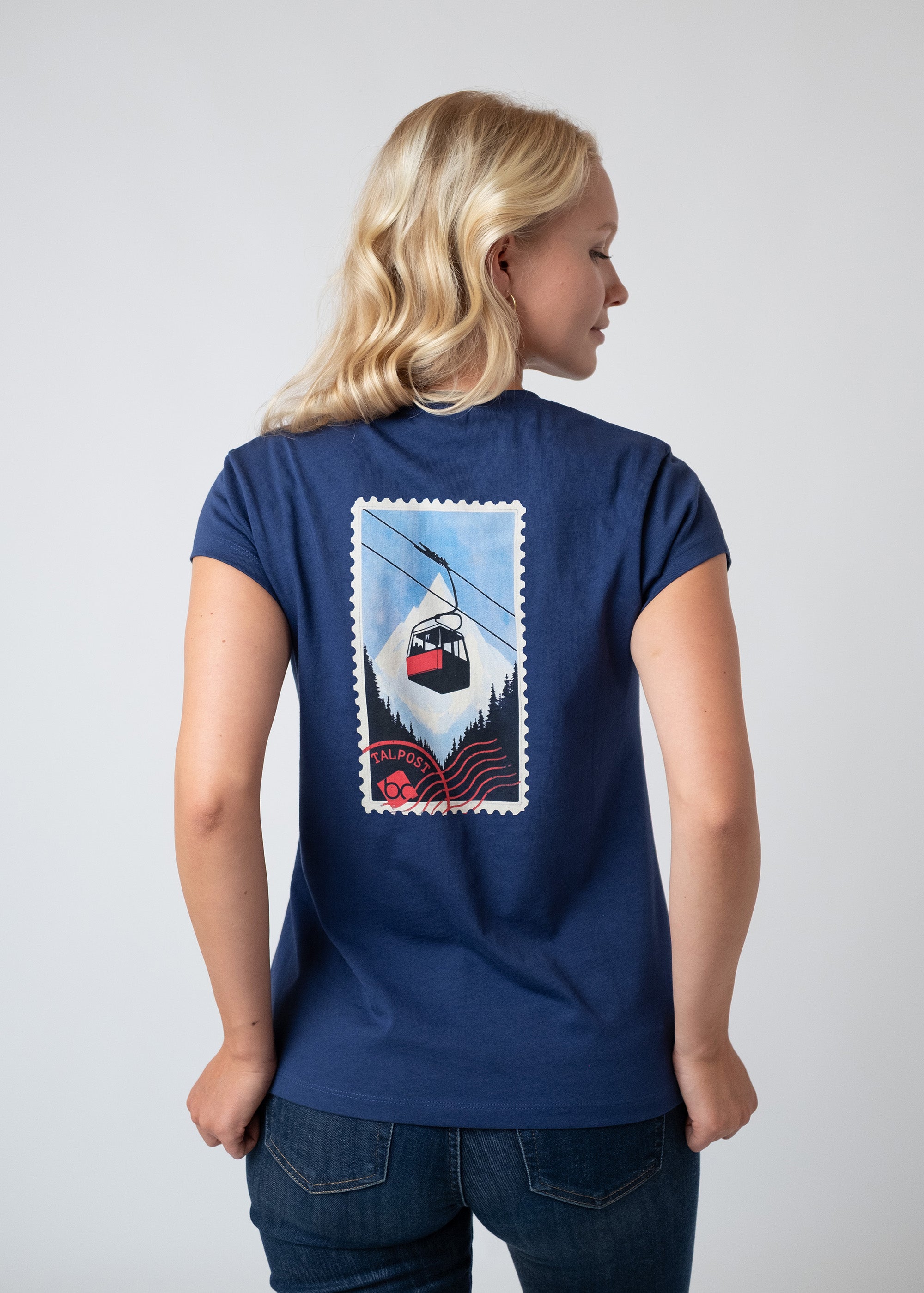 T-Shirt "Gondel" - blau, Damen