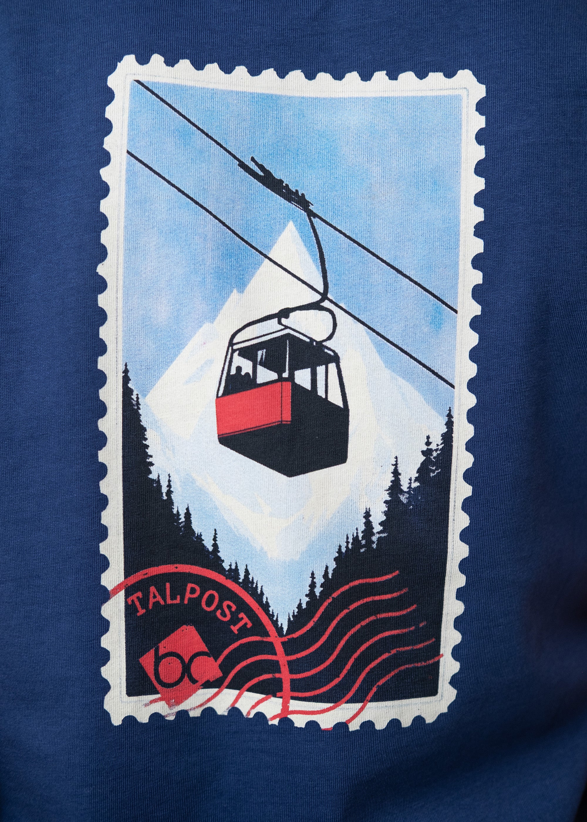 T-Shirt "Gondel" - blau, Damen