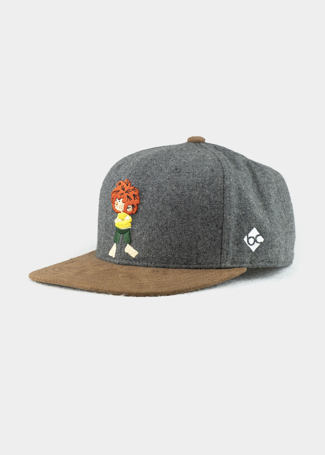 Cap "Grantig by nature" - dunkelgrau (Snapback), v2