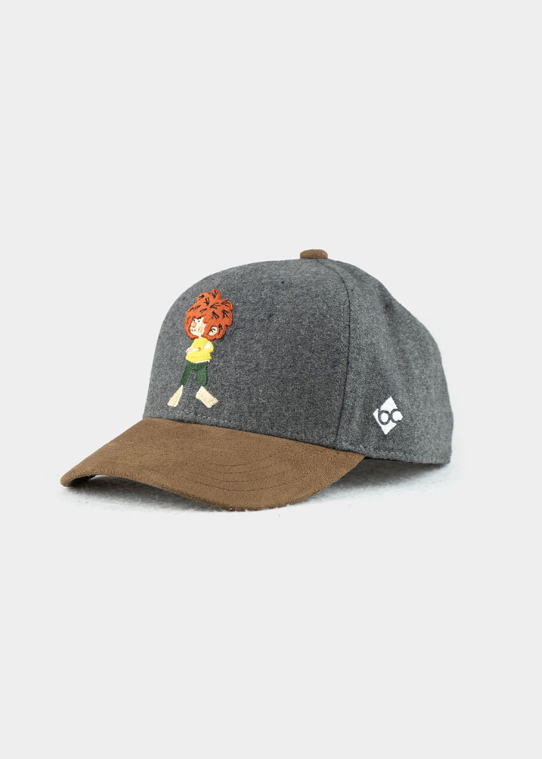 Cap "Grantig by nature" - dunkelgrau (Kindercap Curved), v2