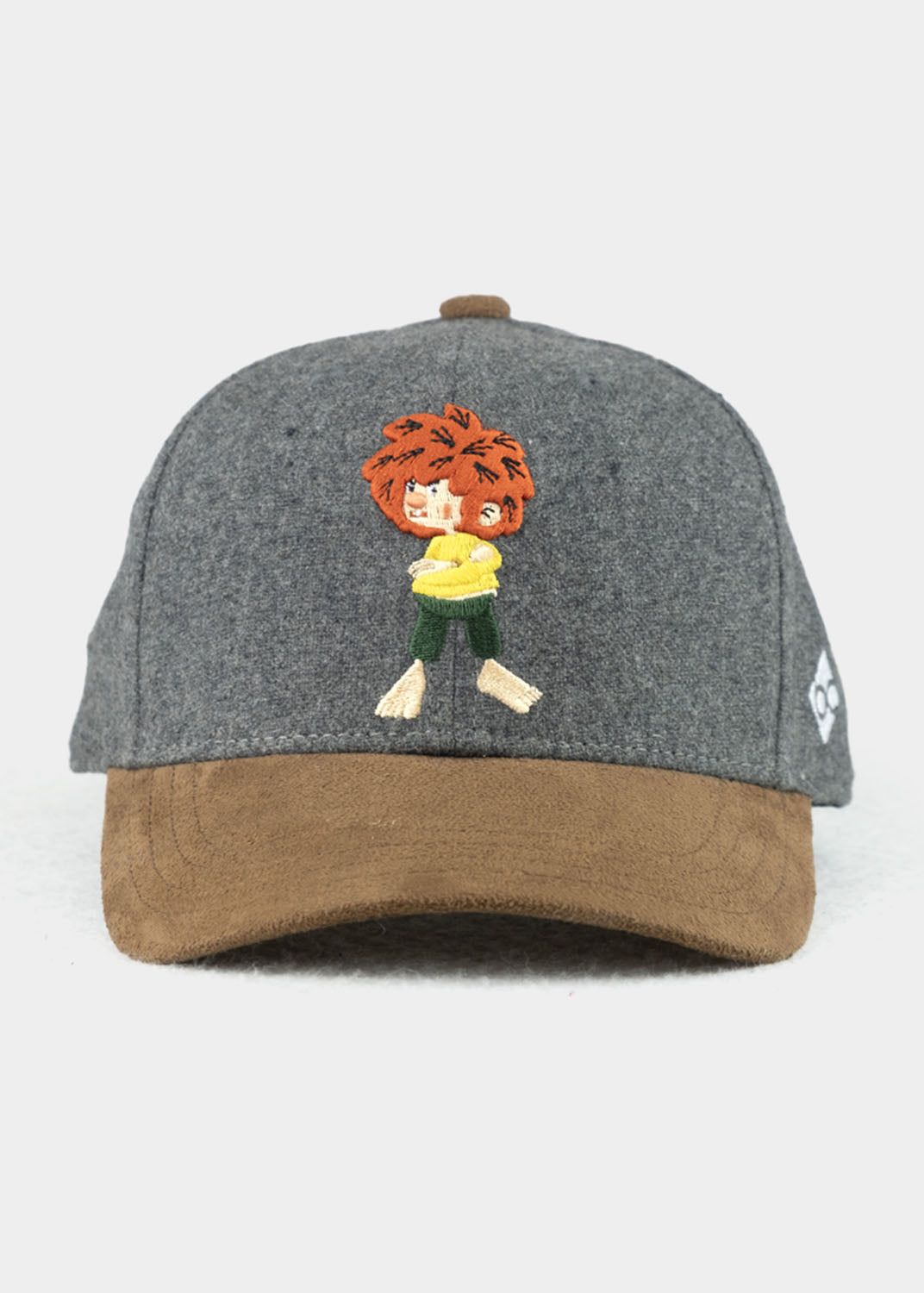 Cap "Grantig by nature" - dunkelgrau (Kindercap Curved), v2