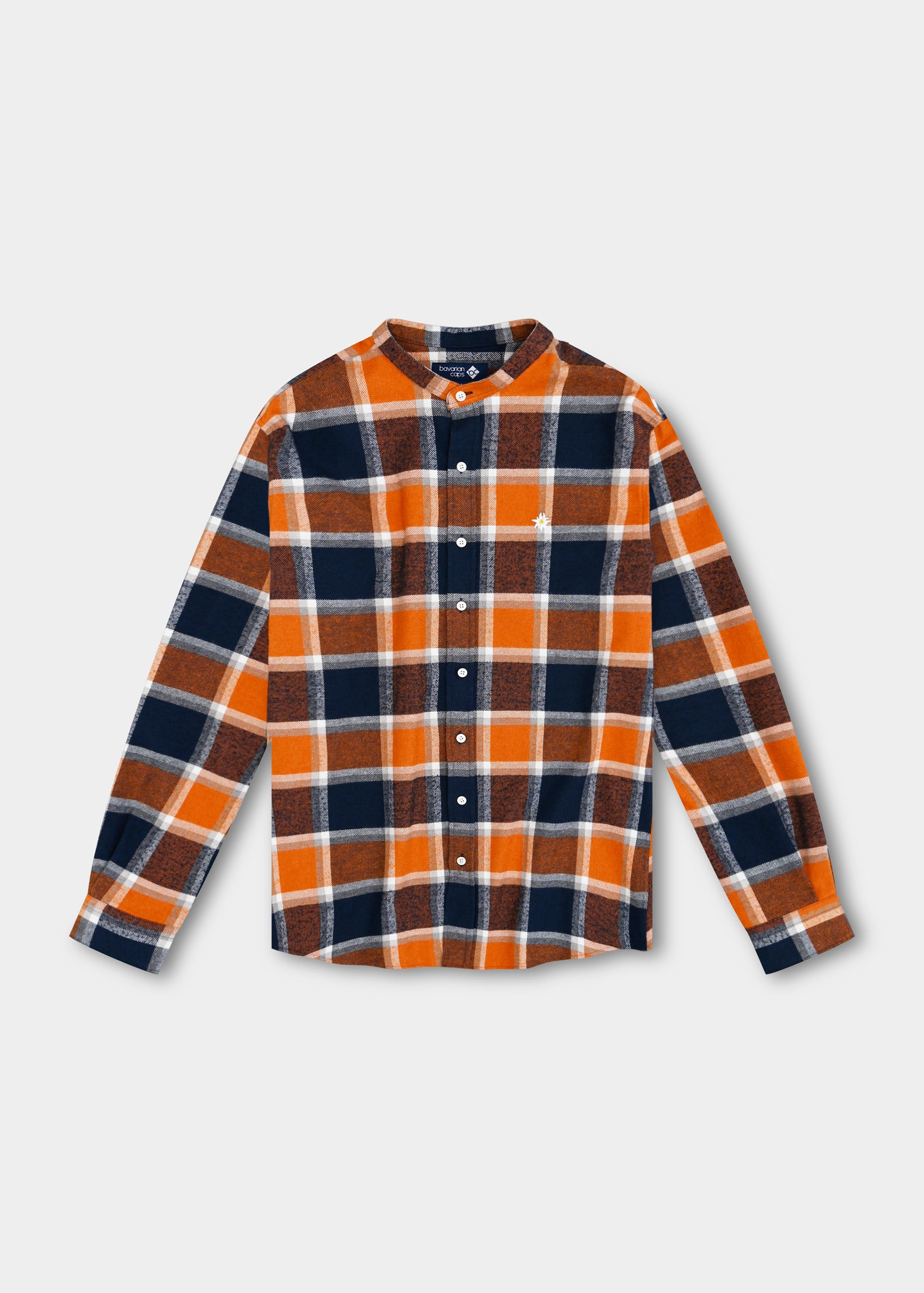 Flanell-Hemd "Edelweiß" - orange