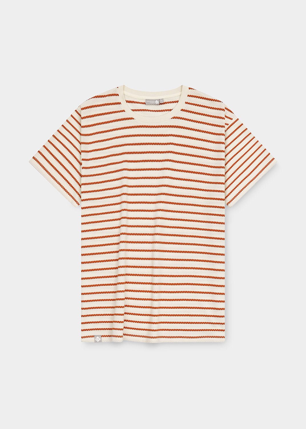 T-Shirt "Abendrot" - rost/beige