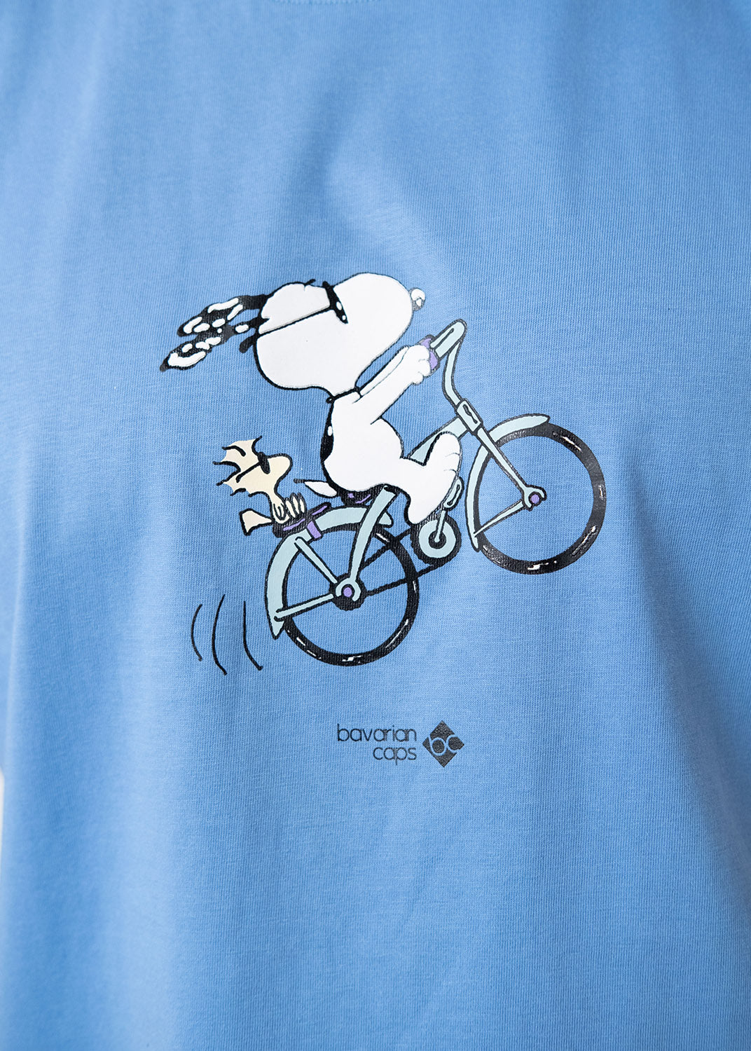 T-Shirt "Peanuts: Radln" - blau