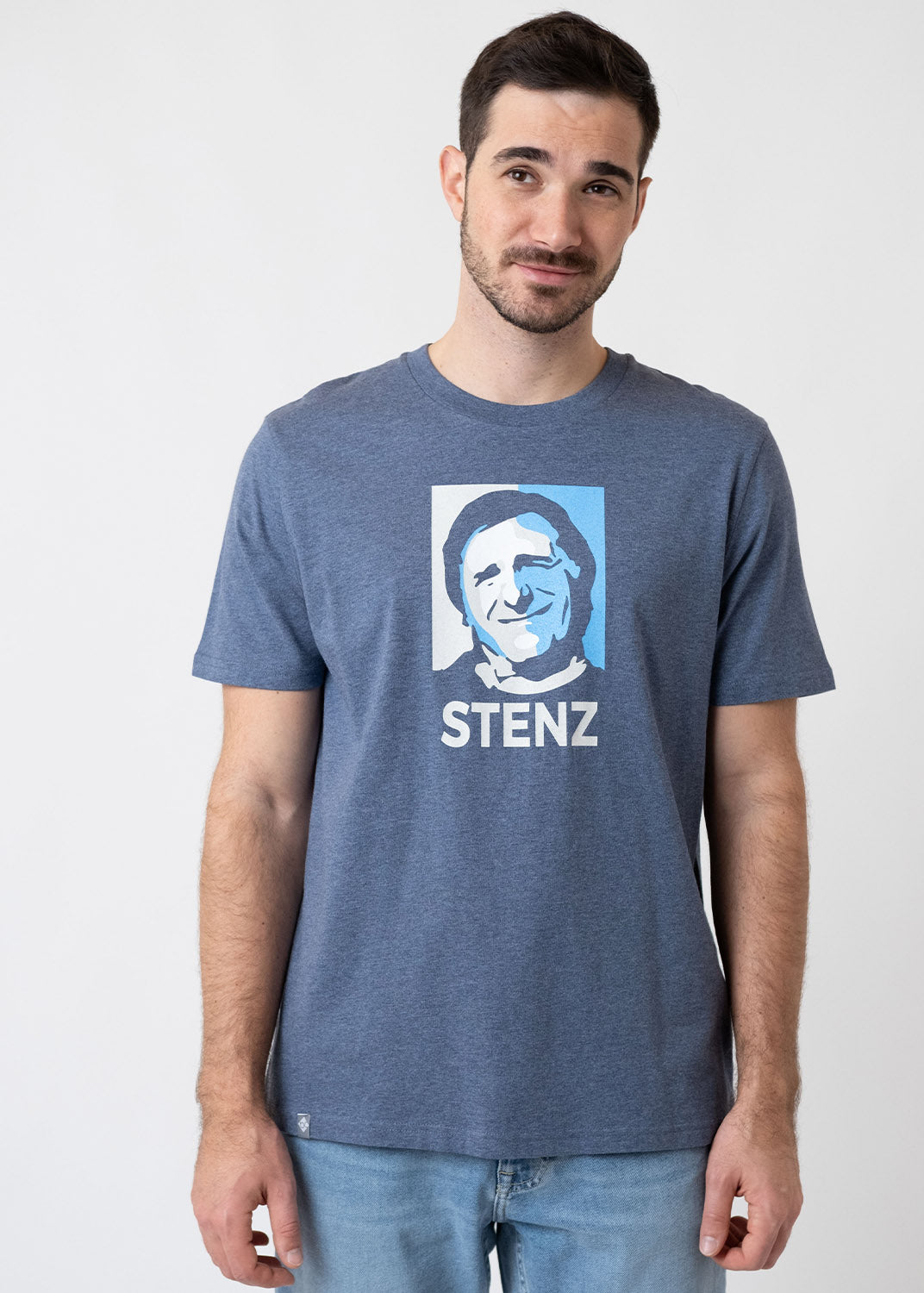 T-Shirt "Stenz" - dunkelblau