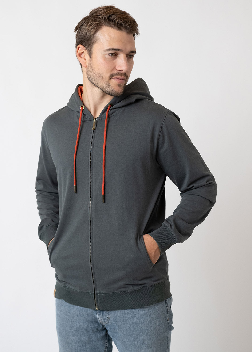 Zipper "Hopfenernte" - dunkelgrün