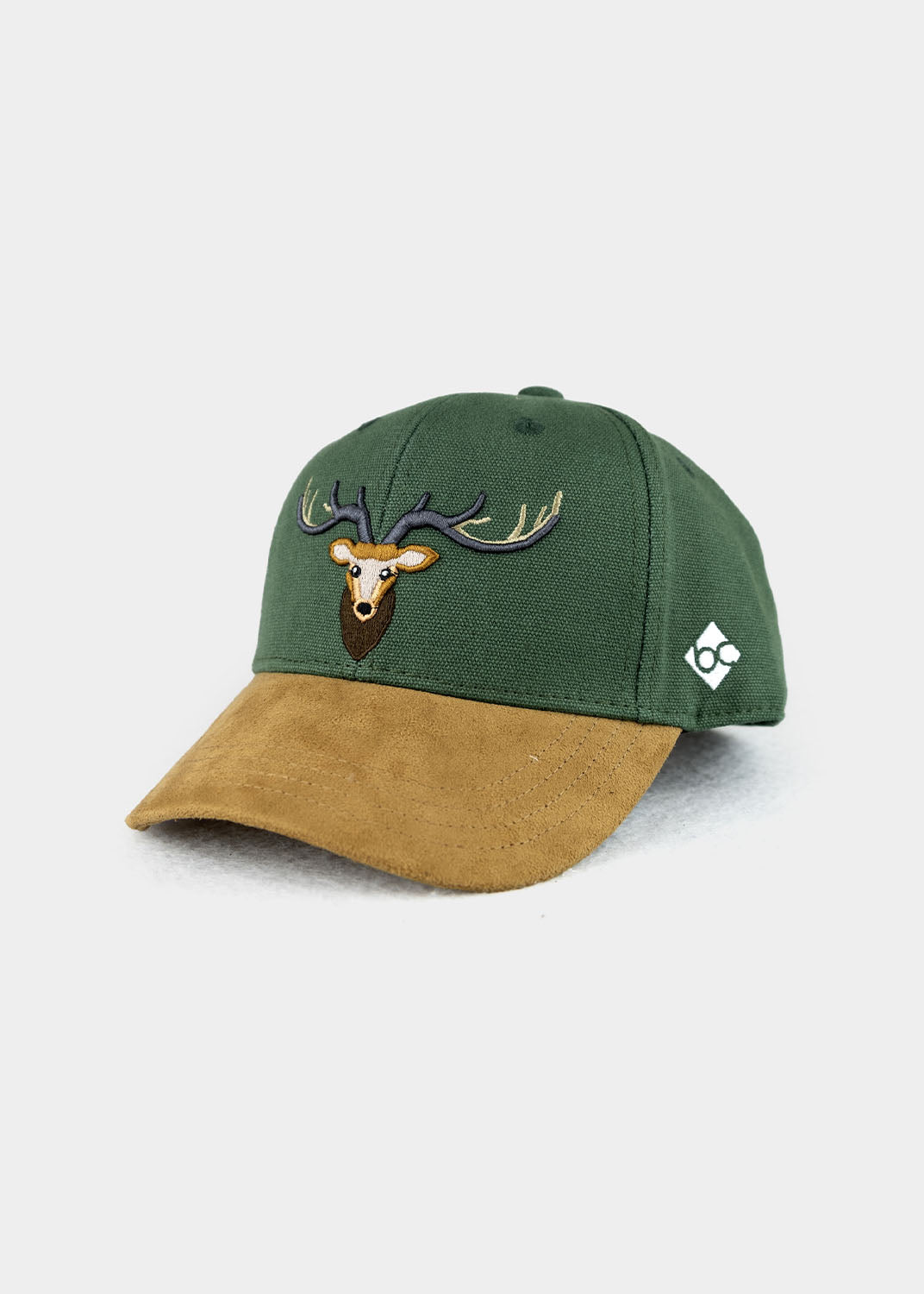 Cap "Waldhirsch" - dunkelgrün (Kindercap Curved)
