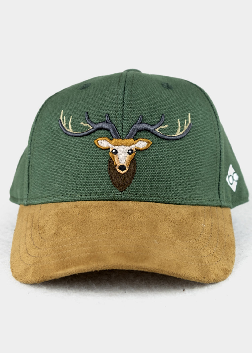 Cap "Waldhirsch" - dunkelgrün (Kindercap Curved)