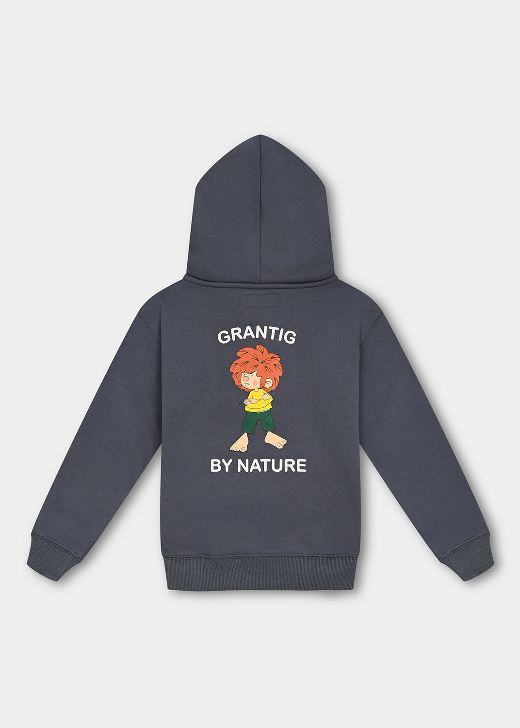 Hoodie "Grantig by nature" - graublau, v2 (Kinder)
