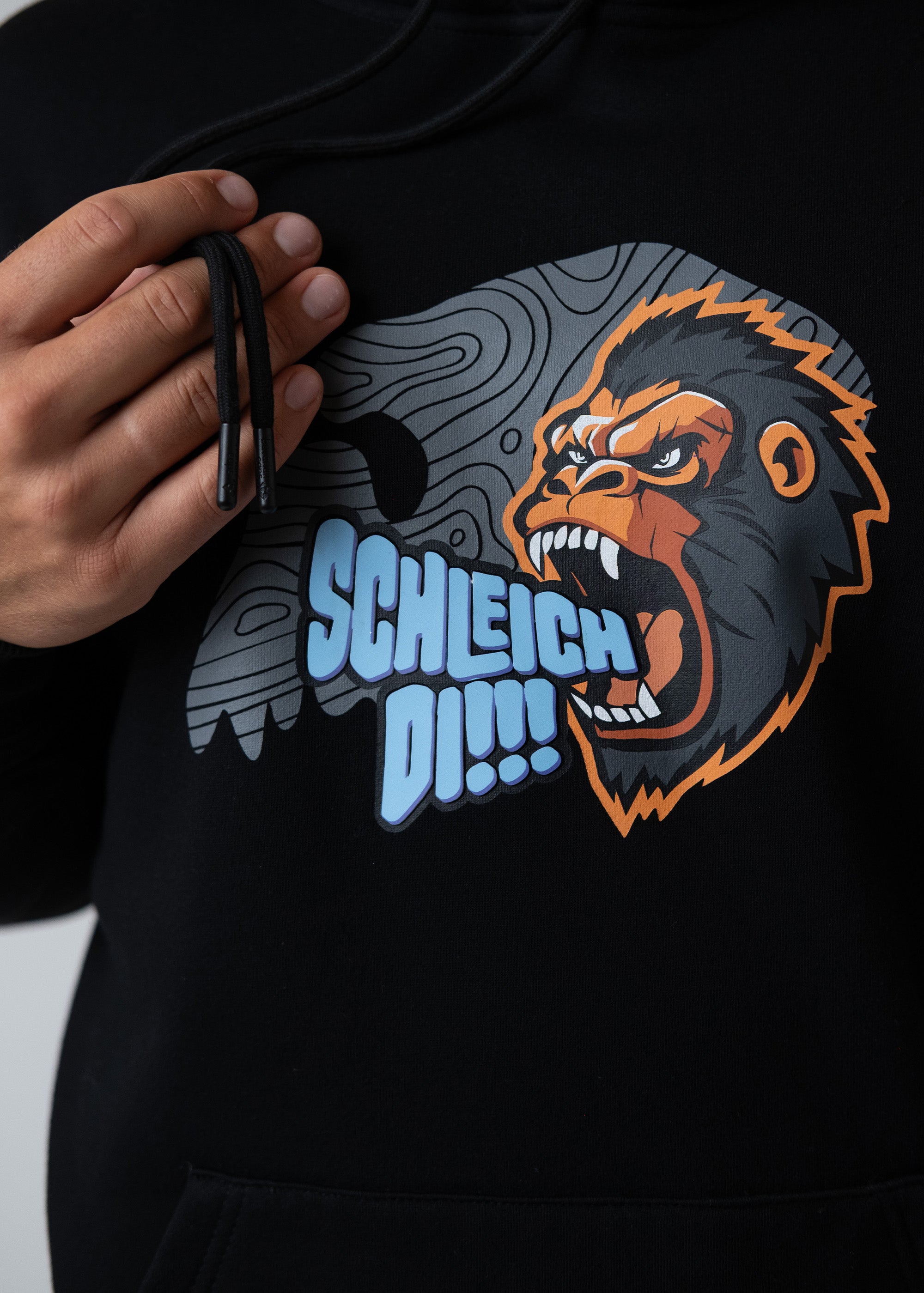 Hoodie "King Kong" - schwarz