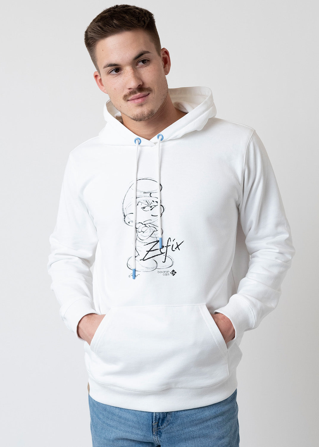 Hoodie "Muffi, Zefix" - weiß