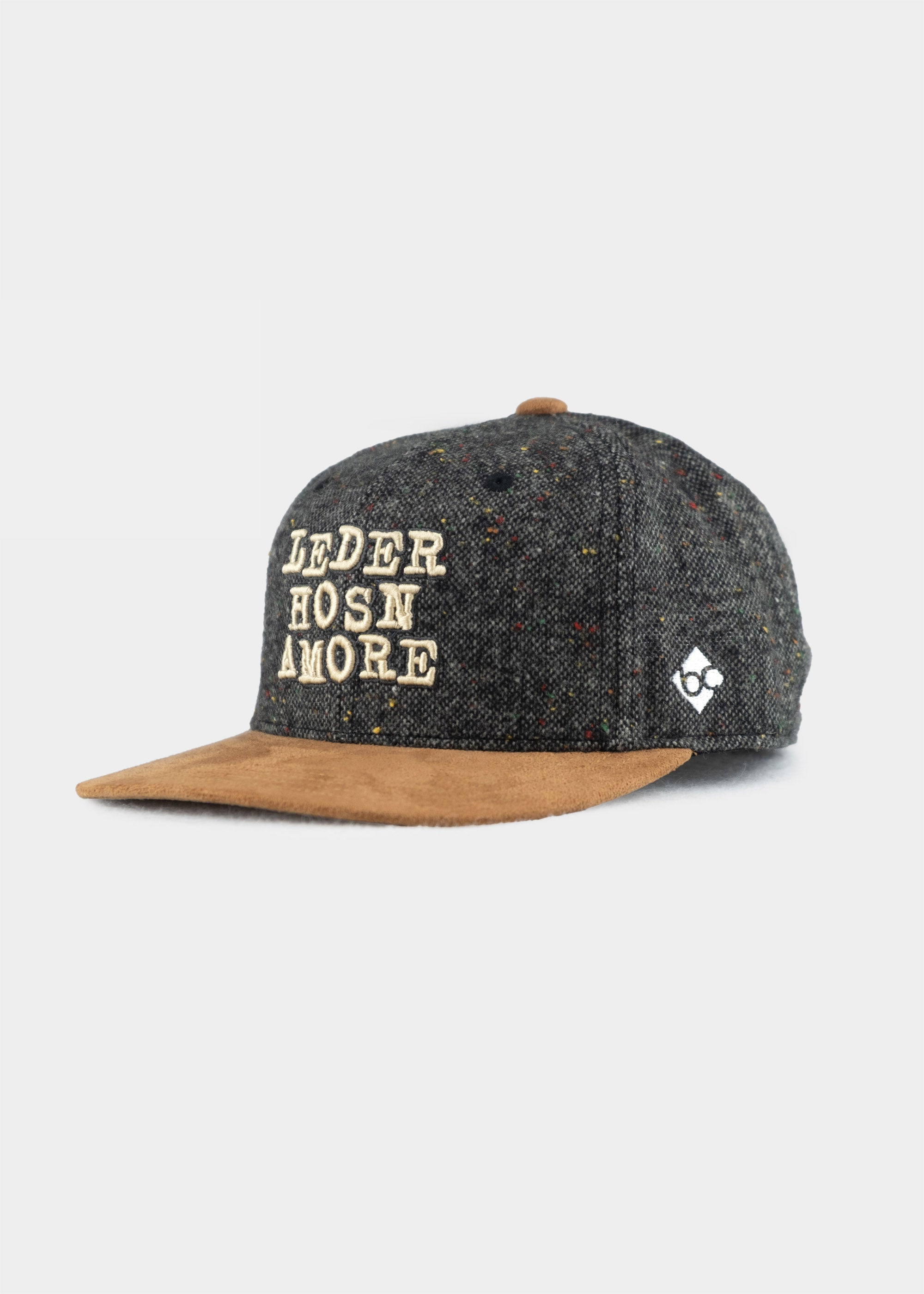 Cap "d´Hundskrippln: Lederhosnamore" - grau (Snapback)