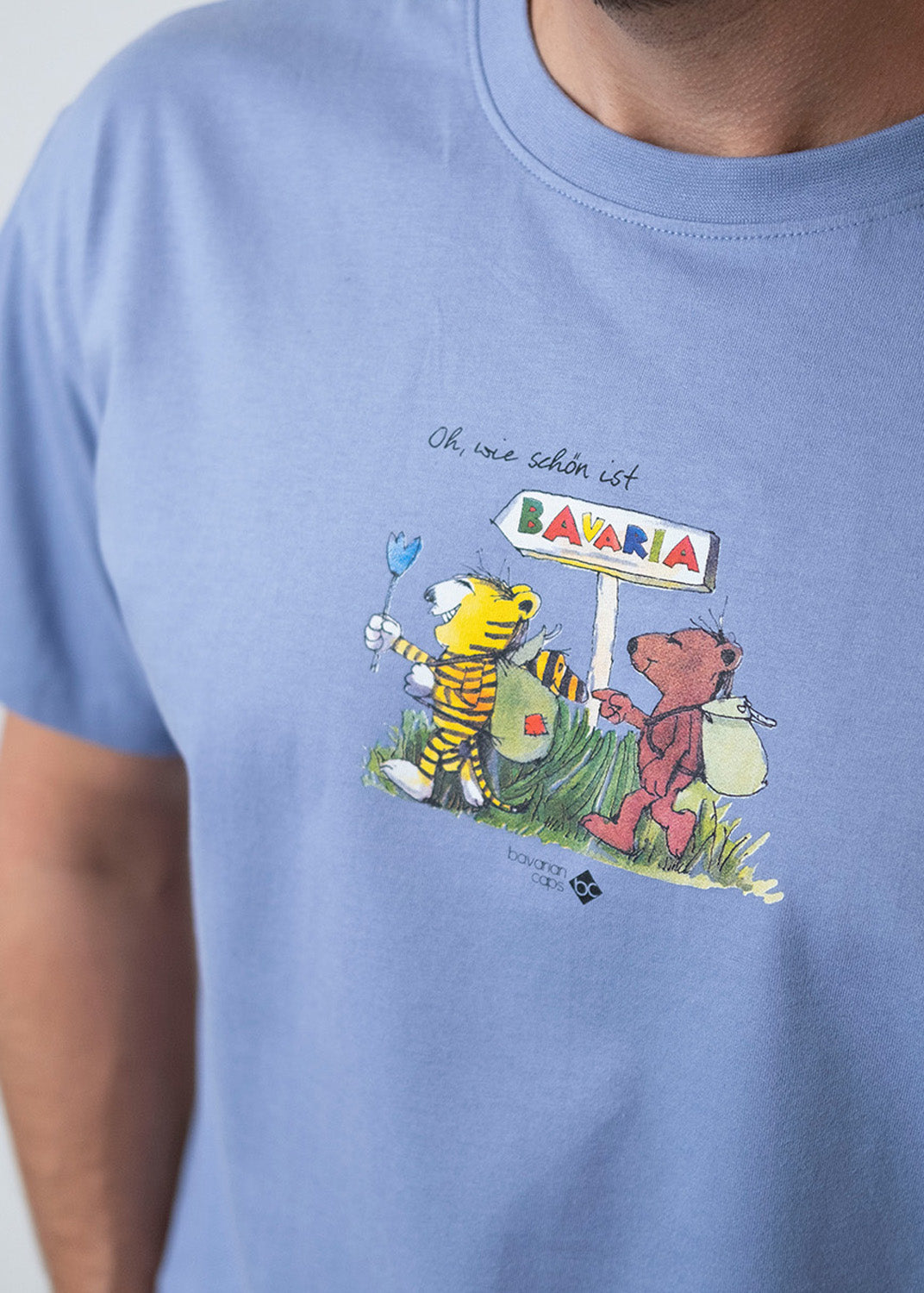 T-Shirt "Oh wie schön is Bavaria" - hellblau