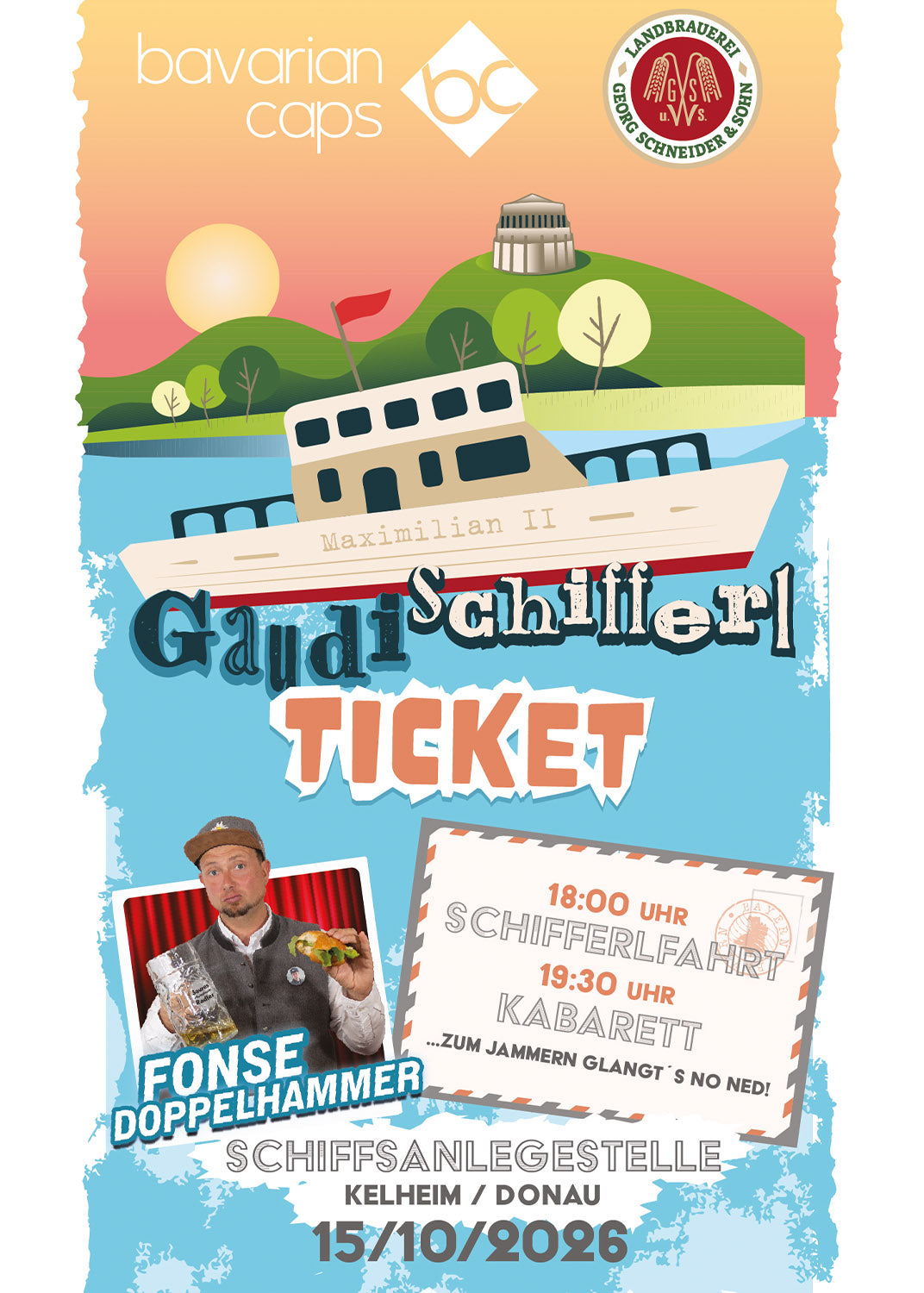 Ticket "Gaudi Schifferl: Fonse Doppelhammer"