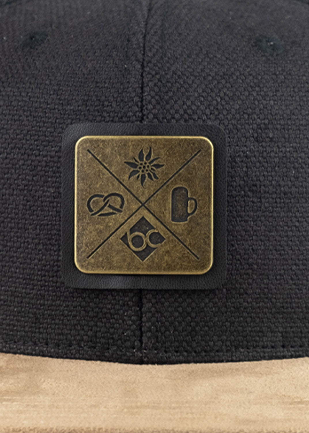 Cap "Kreizweis" - schwarzgrau (Snapback)