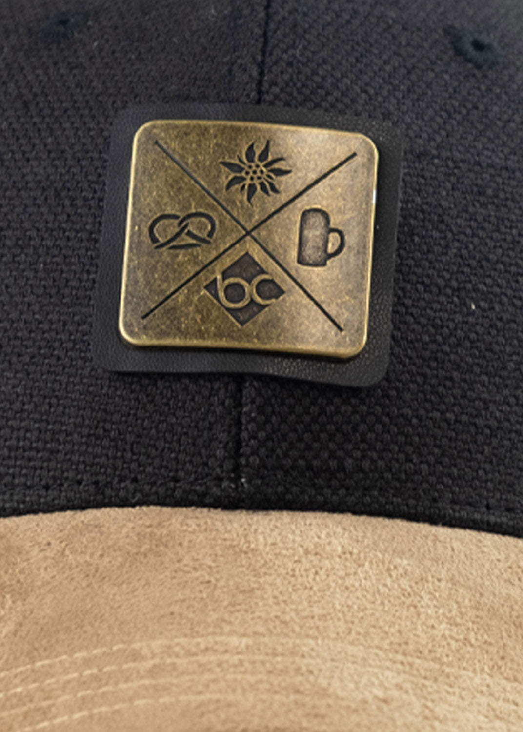 Cap "Kreizweis" - schwarzgrau (Curved)