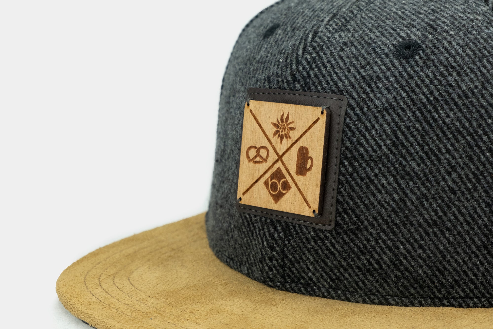 Cap "Kreizweis Altbayern" - dunkelgrau (Snapback)