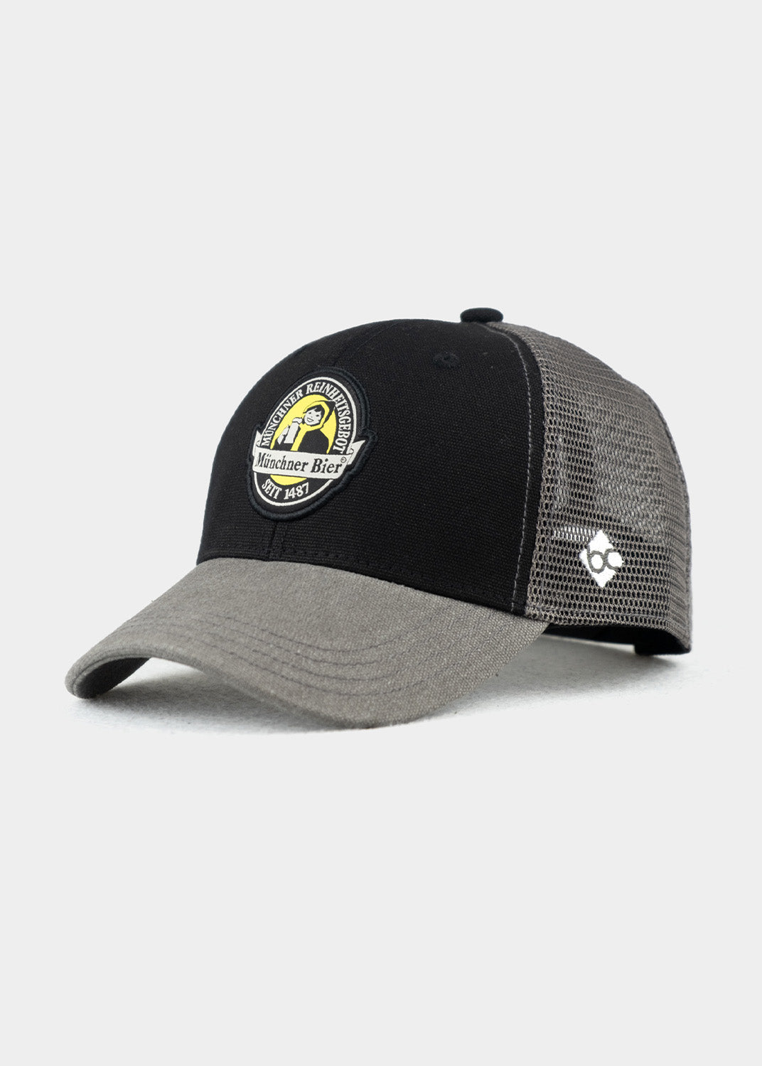 Cap "Münchner Bier" - schwarz (Curved)