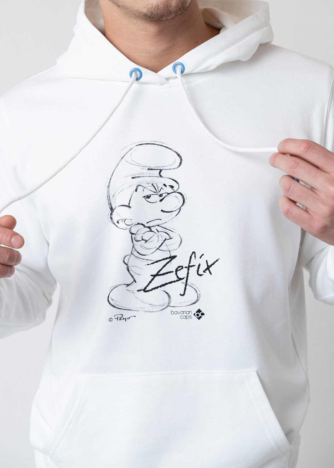 Hoodie "Muffi, Zefix" - weiß