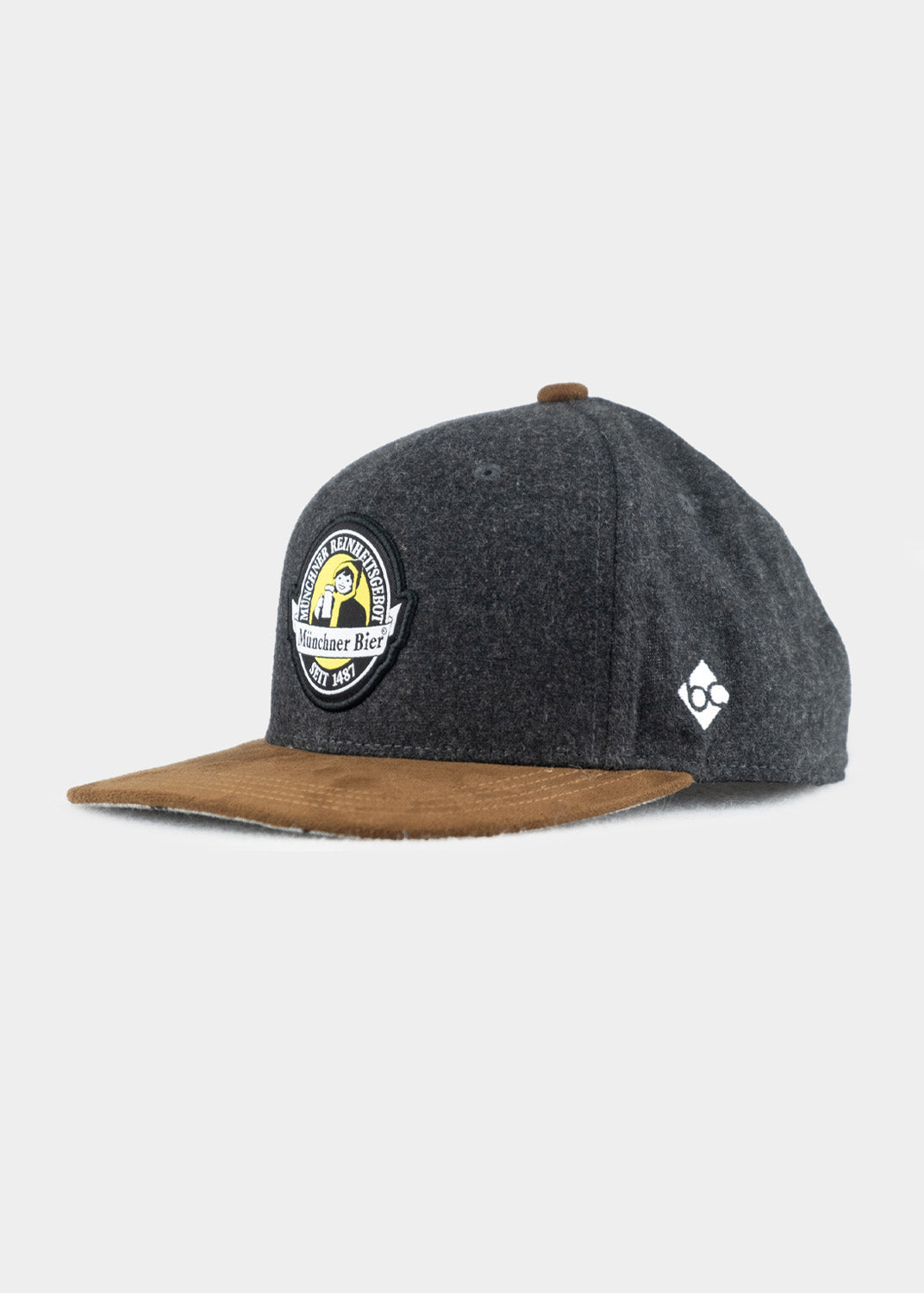 Cap "Münchner Bier" - dunkelgrau (Snapback)
