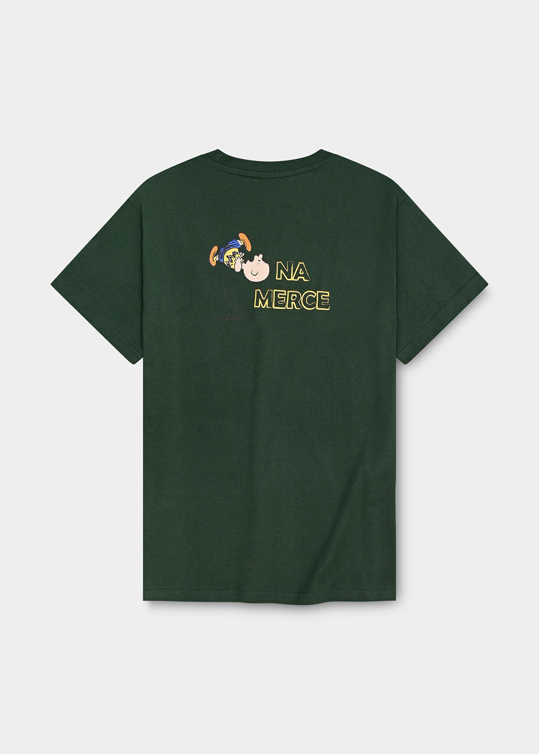 T-Shirt "Peanuts: Na, Merce" - dunkelgrün