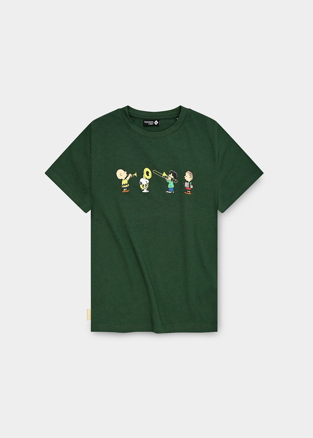 T-Shirt "Peanuts: Blaskapelle" - dunkelgrün