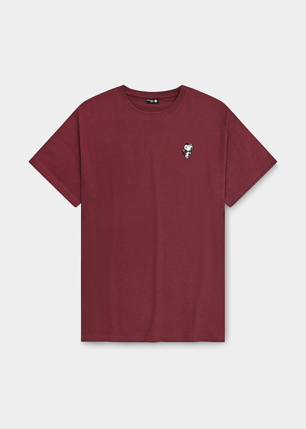 T-Shirt "Peanuts: Prost, Snoopy" - dunkelrot
