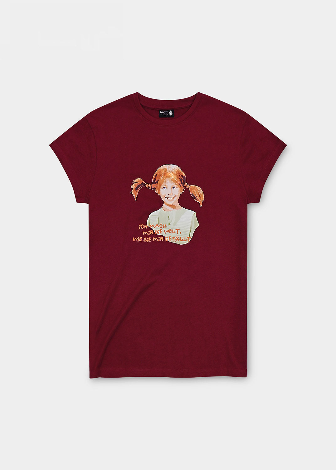 T-Shirt "Pippi Langstrumpf" - weinrot