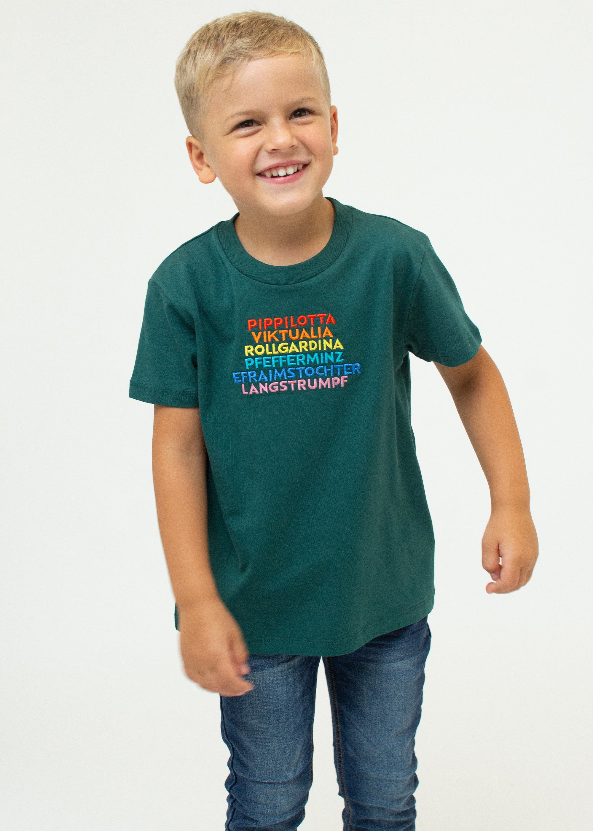 T-Shirt "Pippilotta Viktualia" - grün (Kinder)