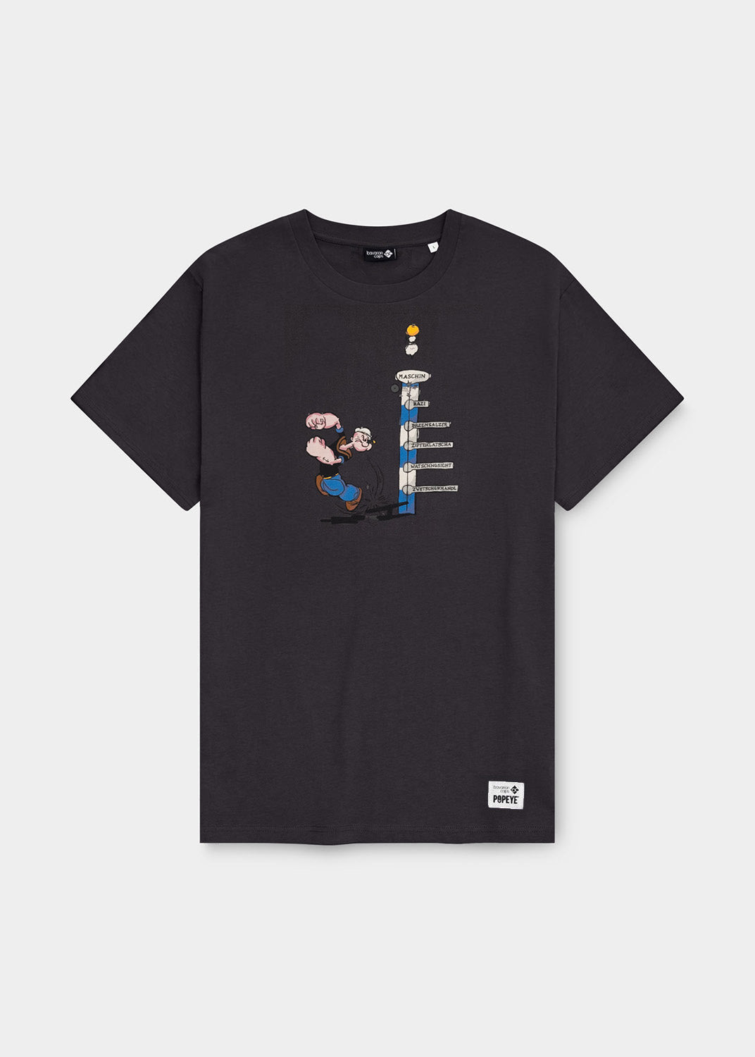 T-Shirt "Popeye haut den Lukas" - dunkelgrau