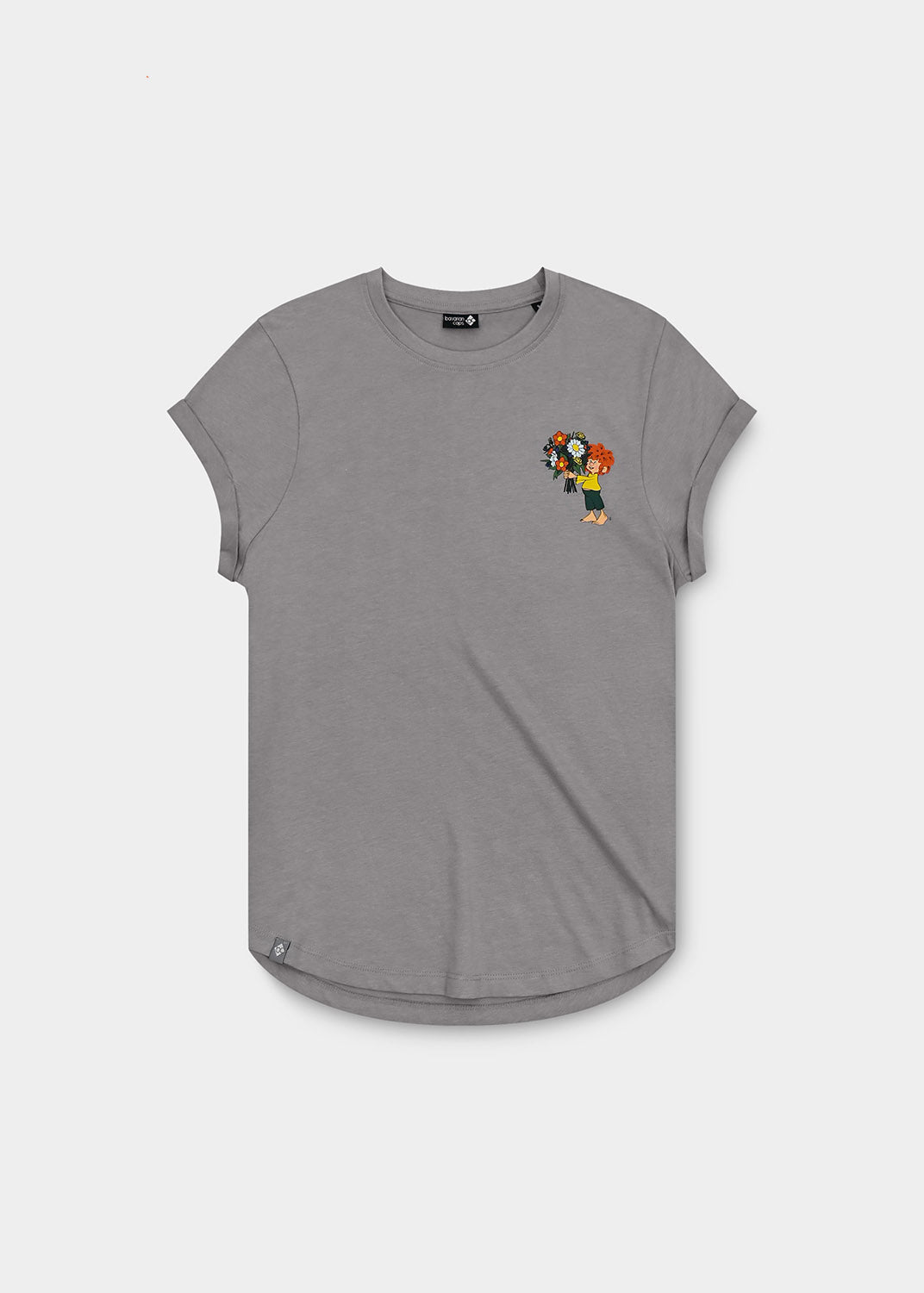 T-Shirt "Pumuckl Blumenstrauß" - grau